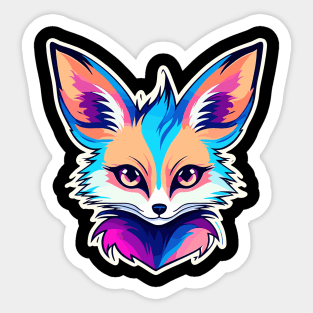 Fennec Fox Illustration Sticker